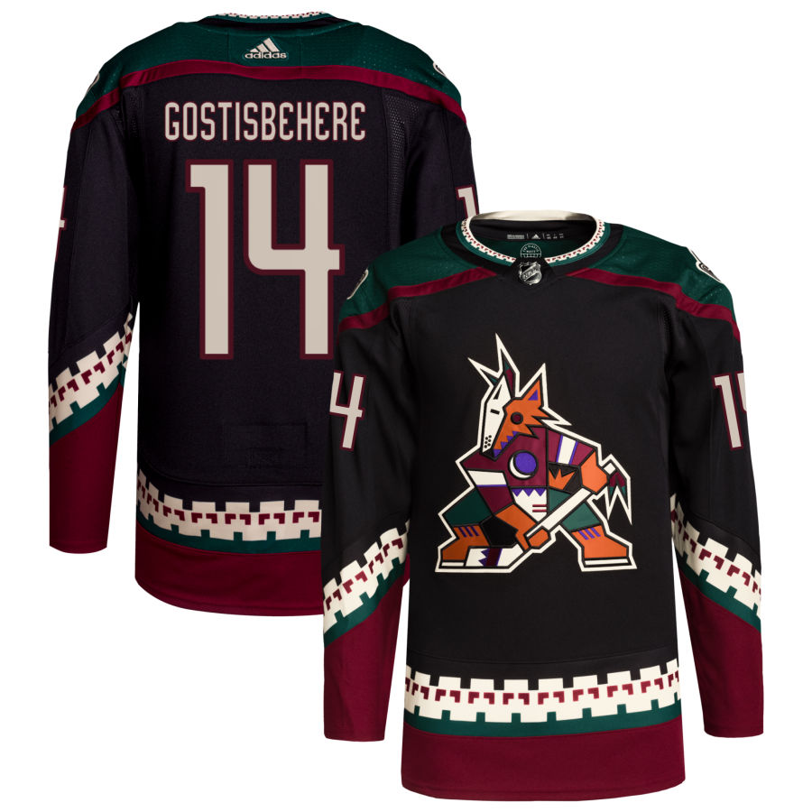 Men's Arizona Coyotes Shayne Gostisbehere Black Home Authentic Player Jersey