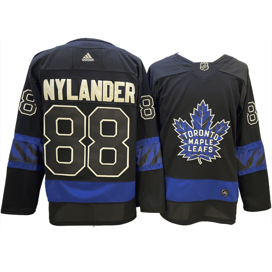 Men's Toronto Maple Leafs William Nylander Black Alternate Authentic Player Jersey