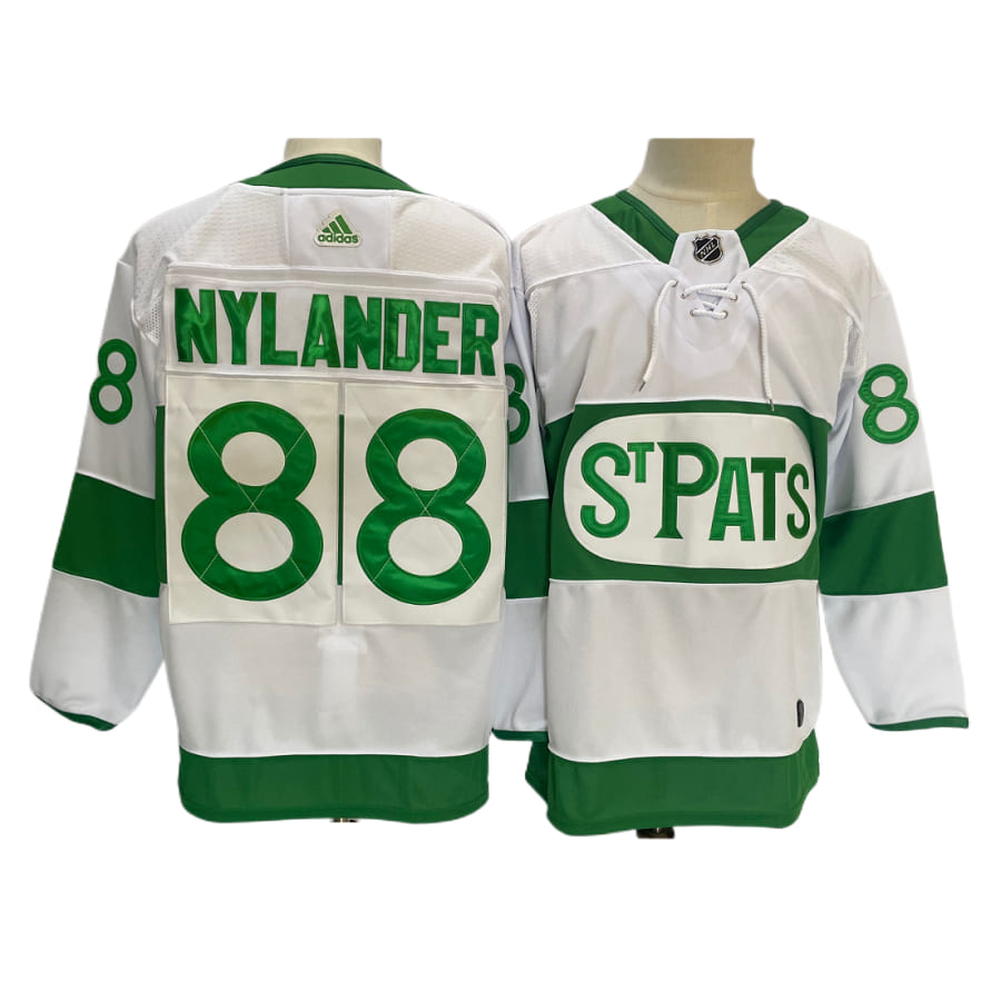 Men's Toronto Maple Leafs William Nylander White St Pats Premier Authentic Jersey