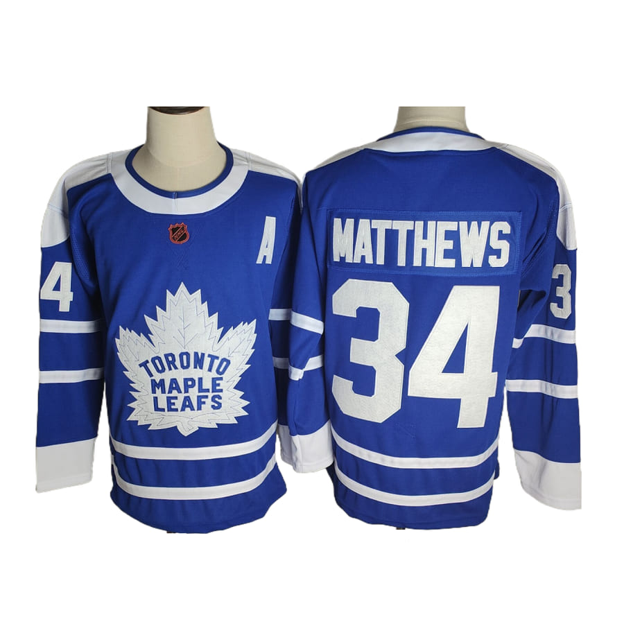 Men's Toronto Maple Leafs Auston Matthews Blue Authentic Classic Jersey