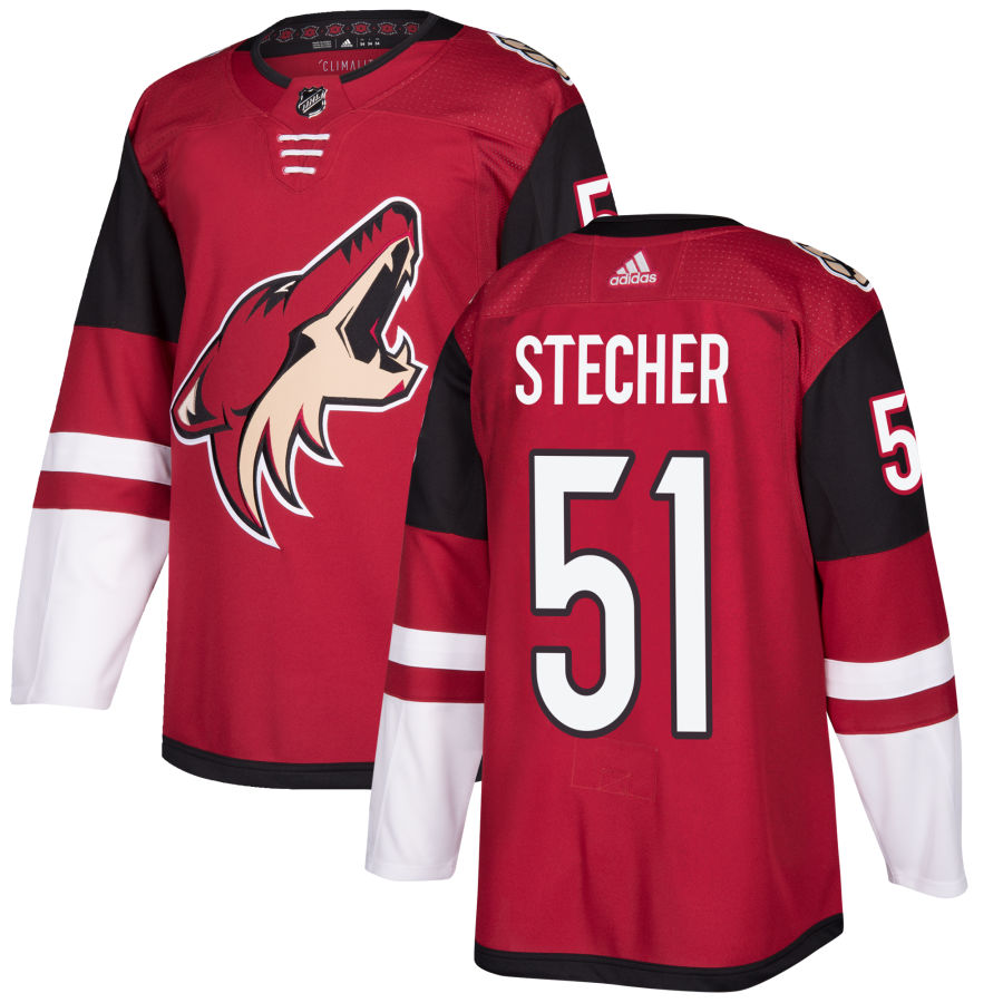 Men's Arizona Coyotes Troy Stecher Maroon Authentic Jersey