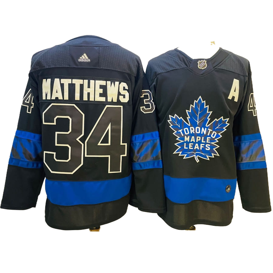 Men's Toronto Maple Leafs Auston Matthews Black Alternate Authentic Player Jersey