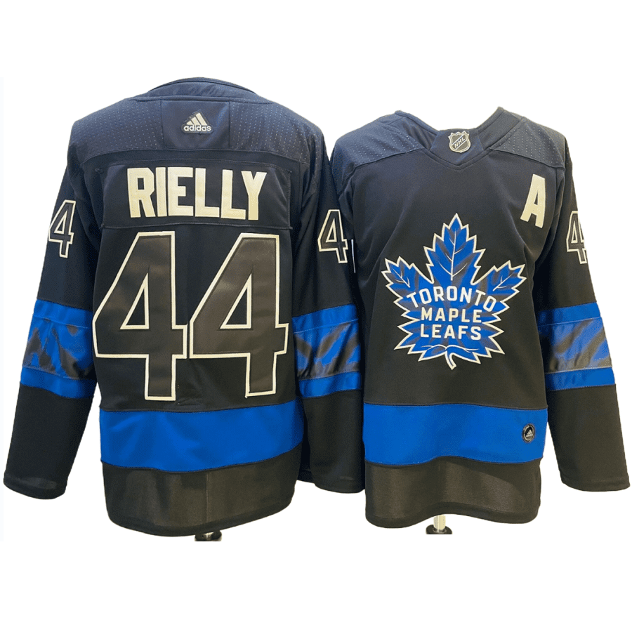 Men's Toronto Maple Leafs Morgan Rielly Black Alternate Authentic Player Jersey