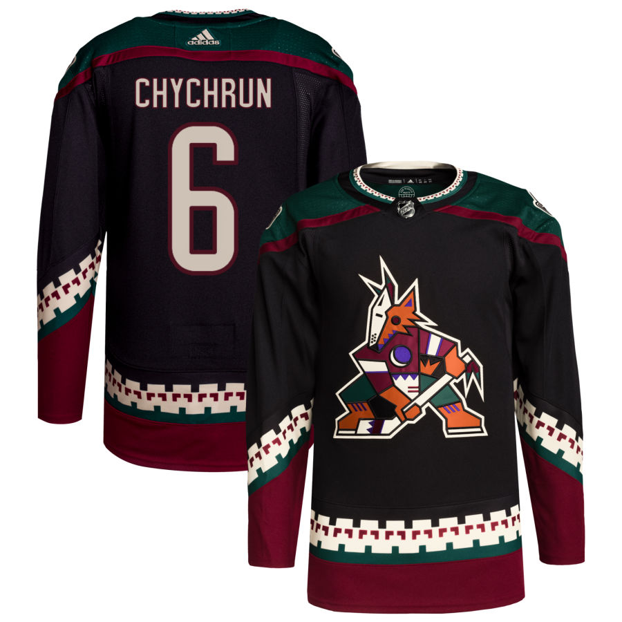 Men's Arizona Coyotes Jakob Chychrun Black Home Authentic Player Jersey