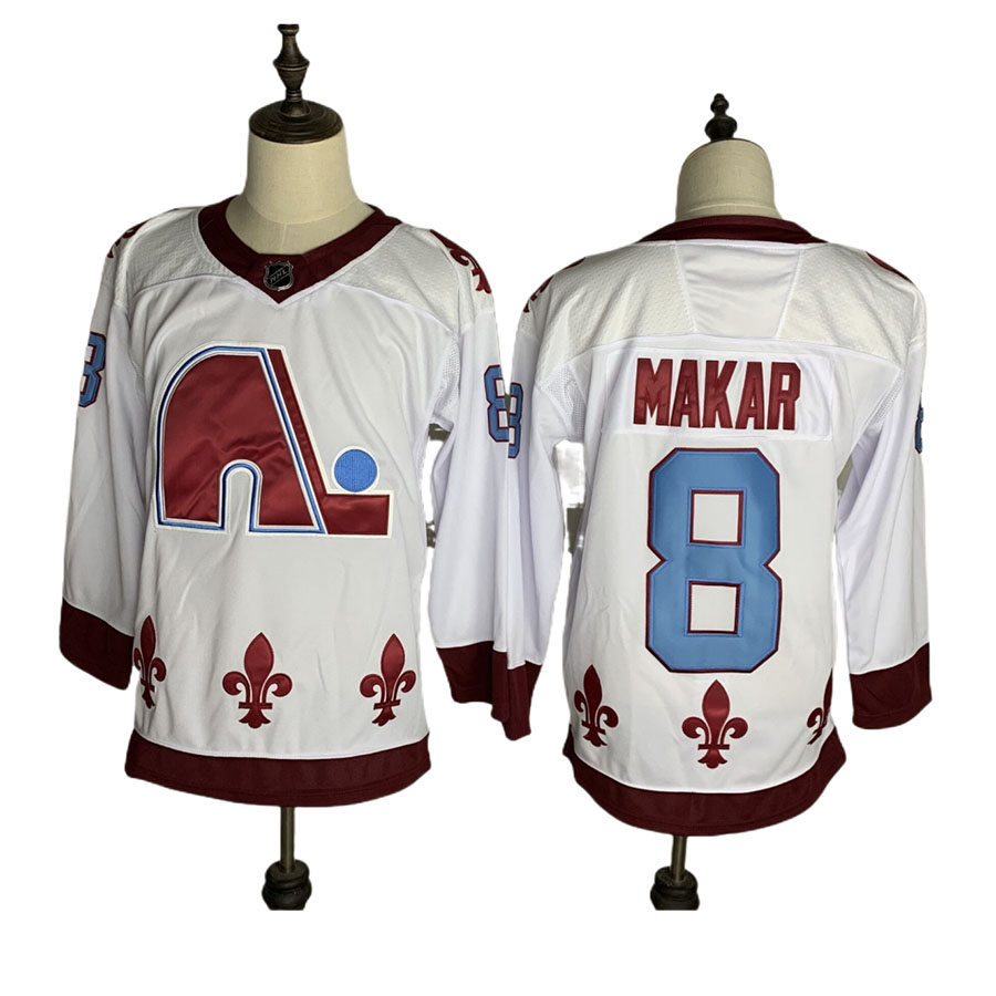 Men's Colorado Avalanche Cale Makar White Authentic Player Jersey