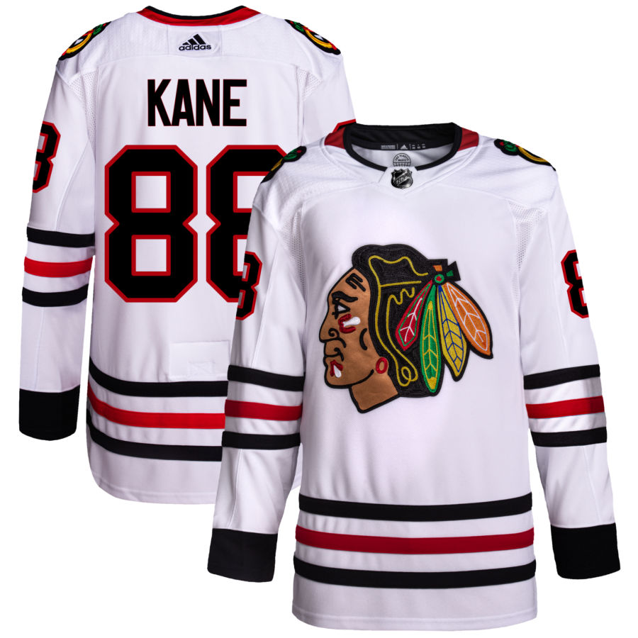 Men's Chicago Blackhawks Patrick Kane White Authentic Player Jersey