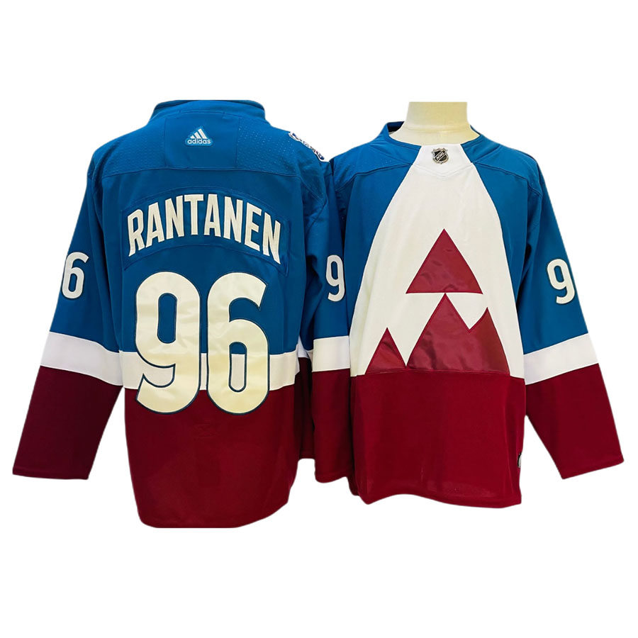 Men's Colorado Avalanche Mikko Rantanen Blue Red Authentic Player Jersey