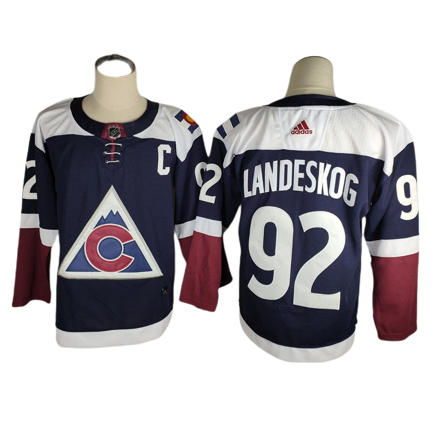 Men's Colorado Avalanche Gabriel Landeskog Navy Authentic Player Jersey