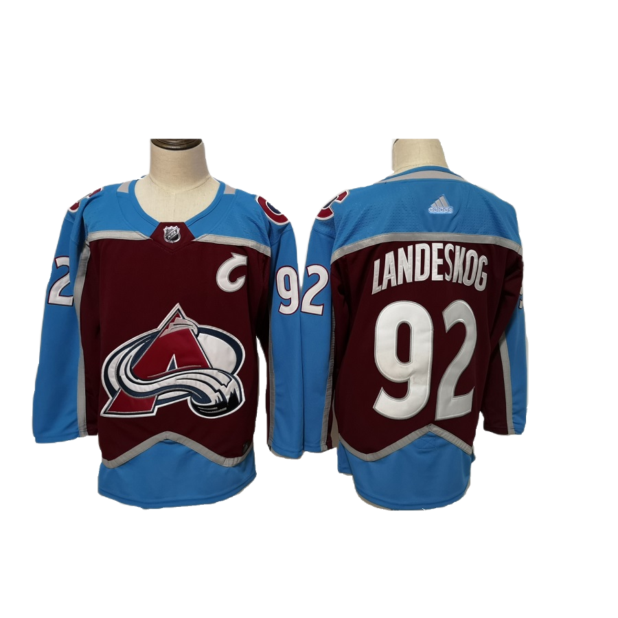 Men's Colorado Avalanche Gabriel Landeskog Burgundy Home Authentic Player Jersey