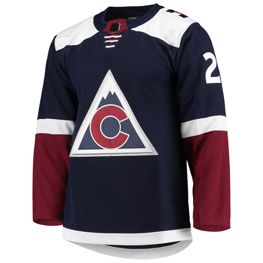 Men's Colorado Avalanche Nathan MacKinnon Navy Alternate Authentic Player Jersey