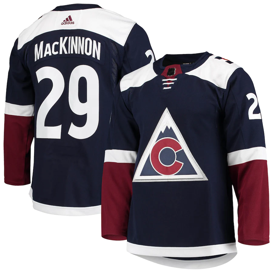 Men's Colorado Avalanche Nathan MacKinnon Navy Alternate Authentic Player Jersey