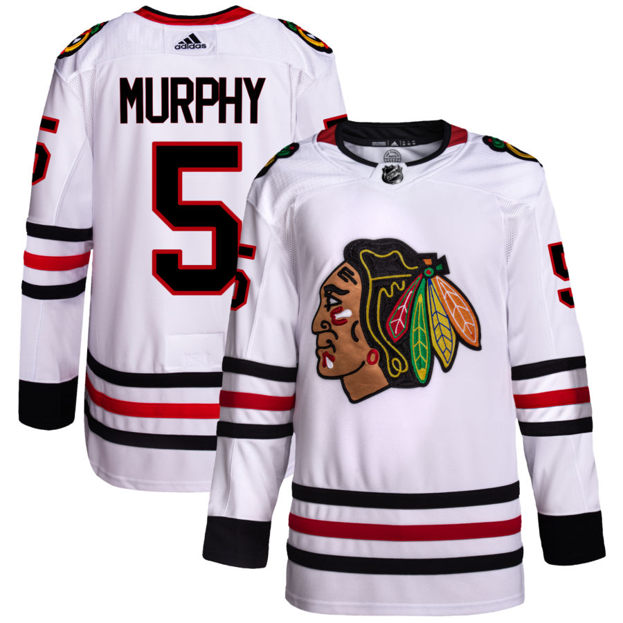 Men's Chicago Blackhawks Connor Murphy White Authentic Player Jersey