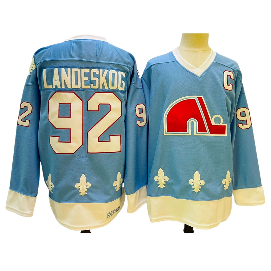 Men's Colorado Avalanche Gabriel Landeskog Light Blue Player Jersey