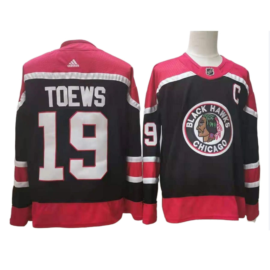Men's Chicago Blackhawks Jonathan Toews Black Authentic Player Jersey