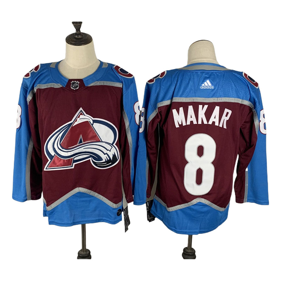 Men's Colorado Avalanche Cale Makar Burgundy Home Authentic Player Jersey