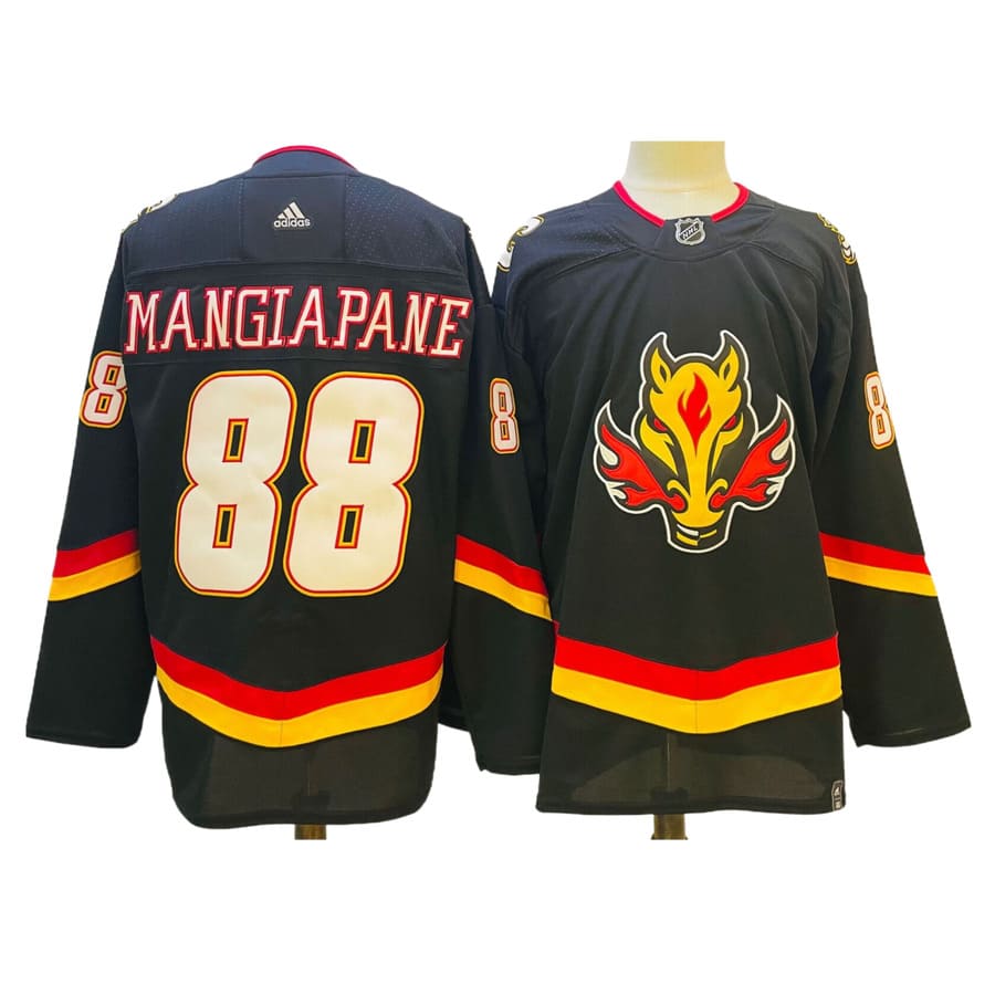 Men's Calgary Flames Andrew Mangiapane Black Alternate Authentic Player Jersey