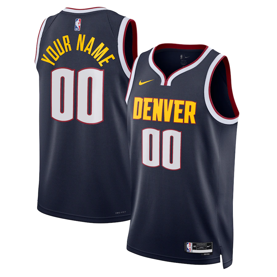 Custom Denver Nuggets Navy 2022-23 Swingman Jersey - Association Edition