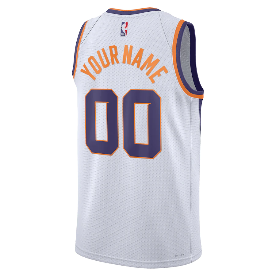 Custom Phoenix Suns White 2022-23 Swingman Jersey - Association Edition