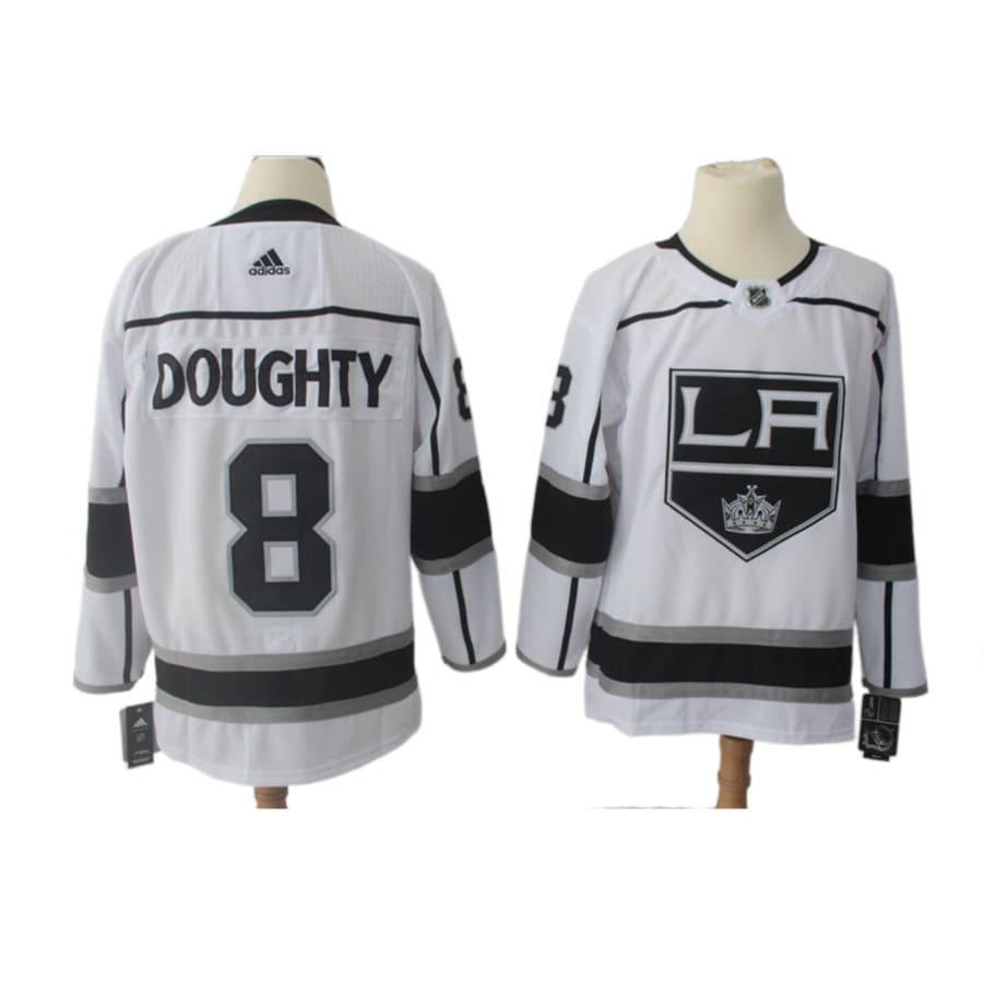 Men's Los Angeles Kings Drew Doughty adidas White Alternate Authentic Player Jersey