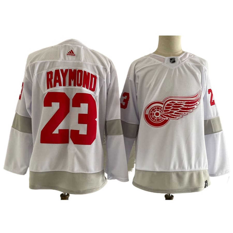 Men's Detroit Red Wings Lucas Raymond White Authentic Player Jersey