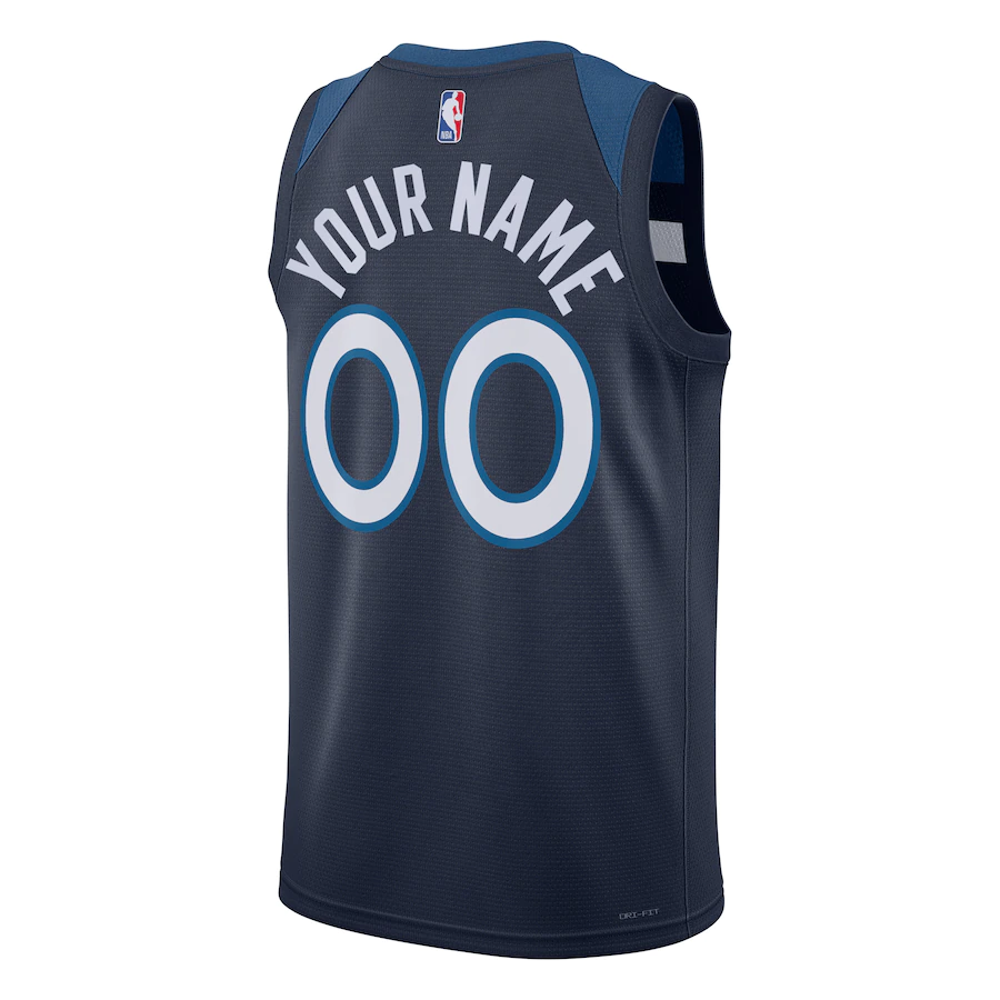 Custom Minnesota Timberwolves Navy 2022-23 Swingman Jersey - Icon Edition