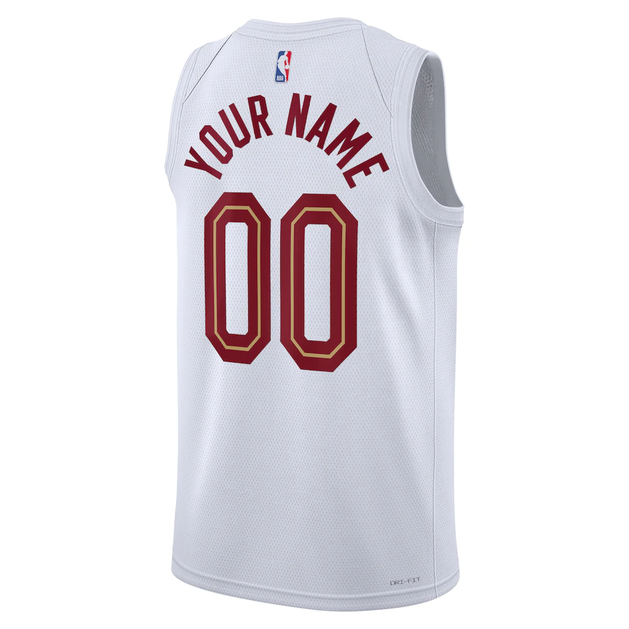 Custom Cleveland Cavaliers White 2022-23 Swingman Jersey - Association Edition