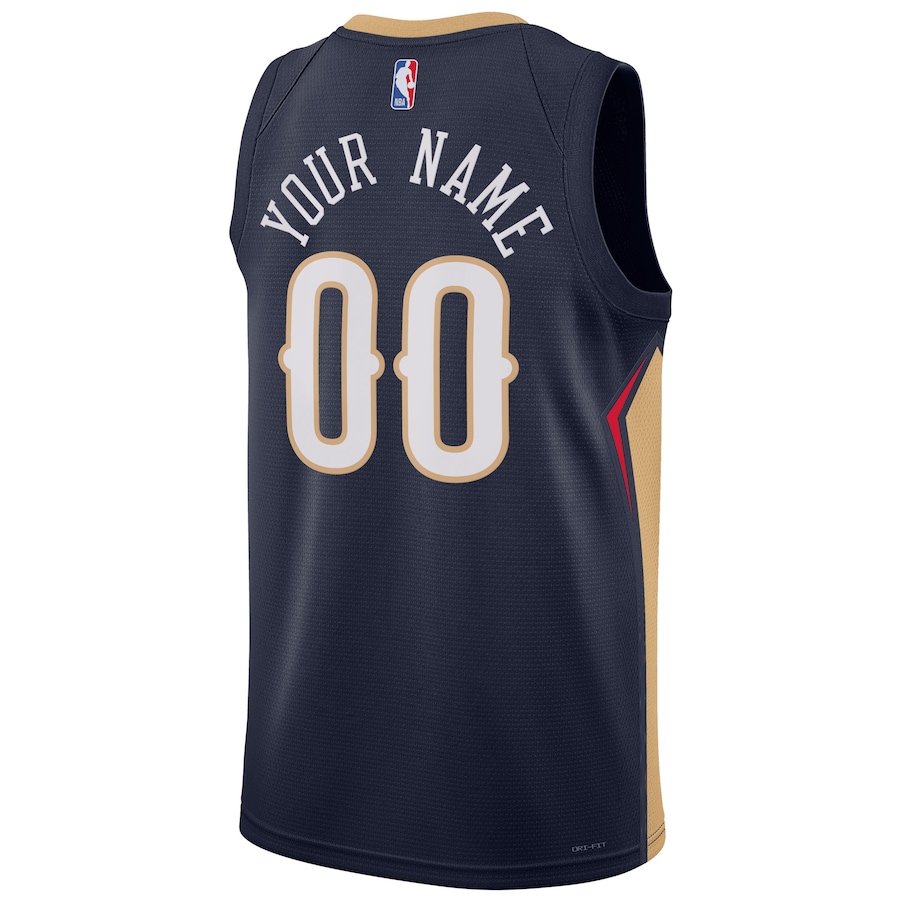Custom New Orleans Pelicans Navy 2022-23 Swingman Jersey - Association Edition