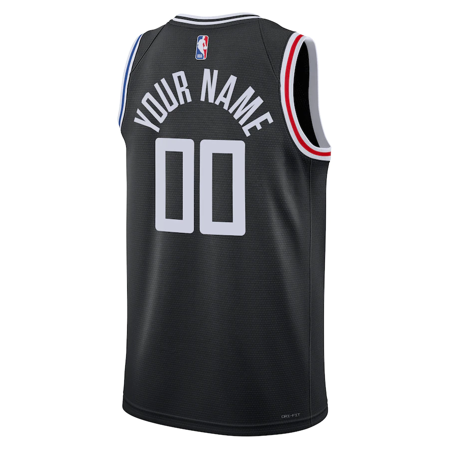 Custom LA Clippers Black 2022-23 Swingman Jersey - City Edition