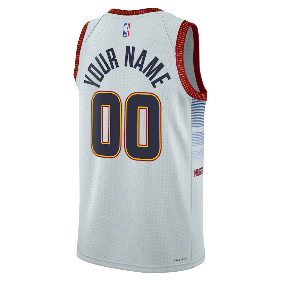 Custom Denver Nuggets Gray 2022-23 Swingman Jersey - City Edition