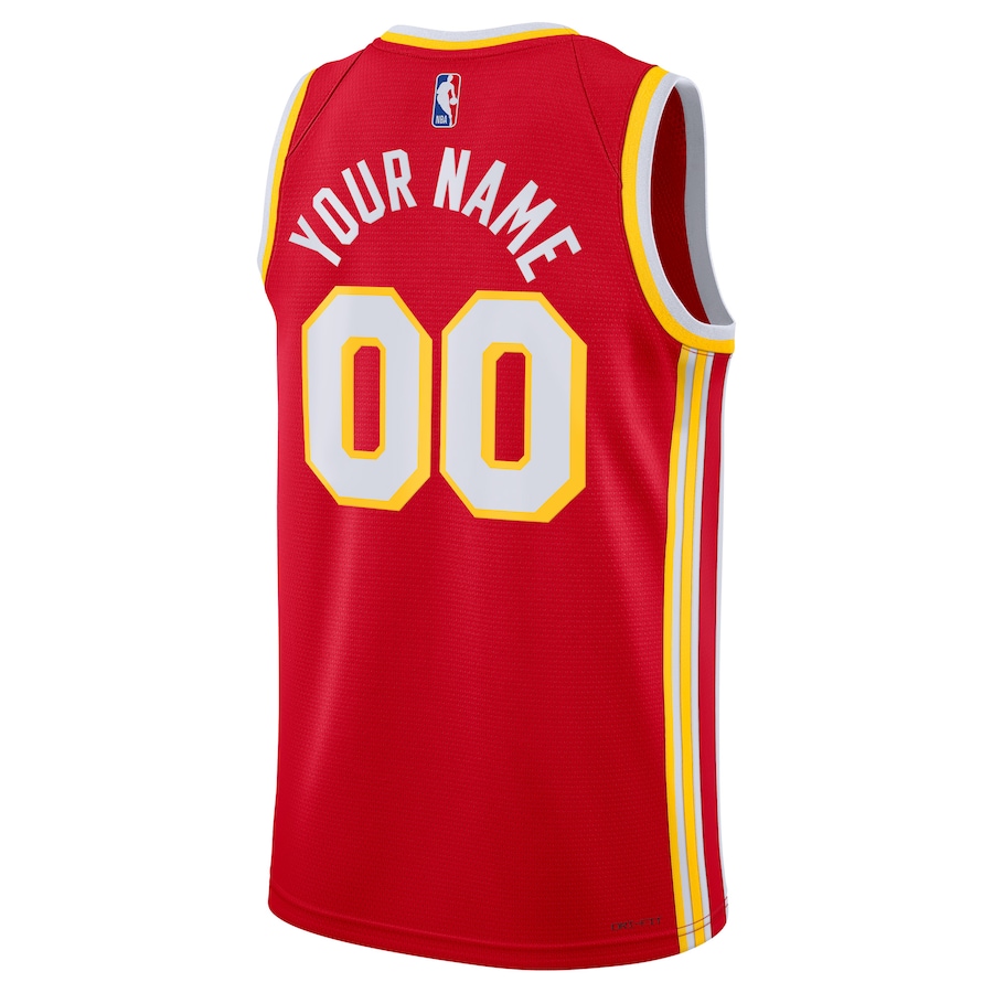 Custom Atlanta Hawks Red 2022-23 Swingman Jersey - Icon Edition