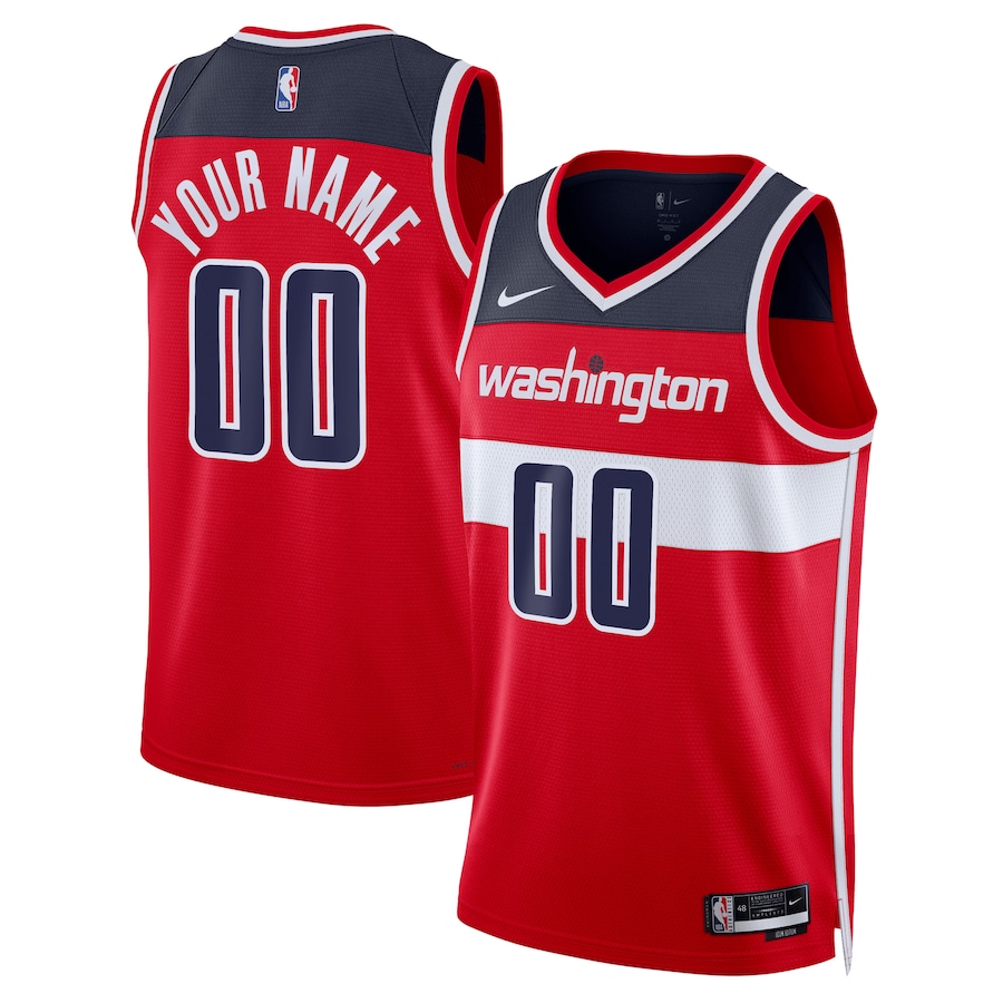 Custom Washington Wizards Red 2022-23 Swingman Jersey - Icon Edition