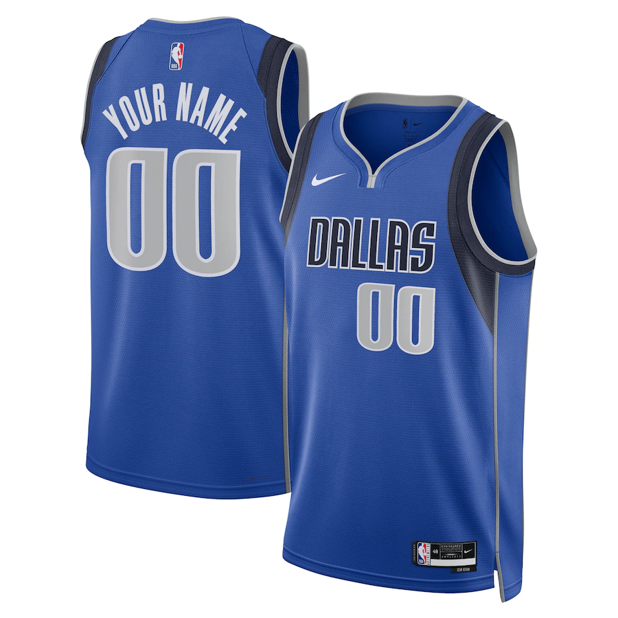 Custom Dallas Mavericks Royal 2022-23 Swingman Jersey - Icon Edition