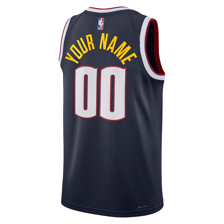 Custom Denver Nuggets Navy 2022-23 Swingman Jersey - Association Edition