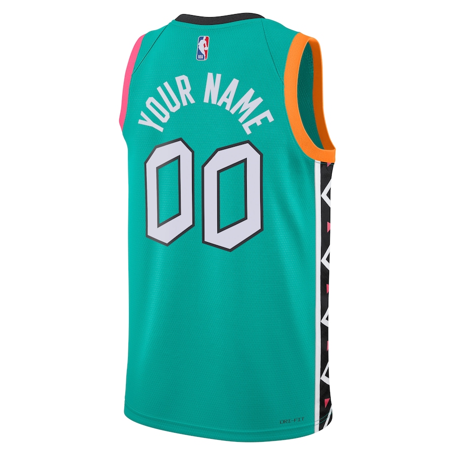 Custom San Antonio Spurs Turquoise 2022-23 Swingman Jersey - City Edition