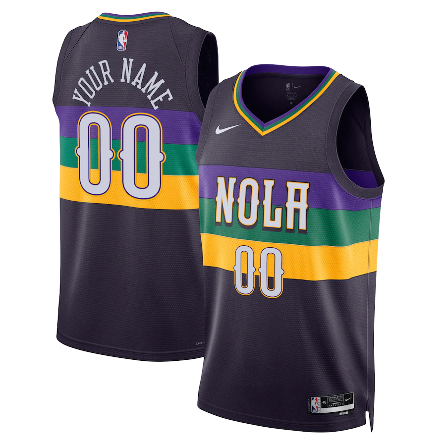 Custom New Orleans Pelicans Purple 2022-23 Swingman Jersey - City Edition