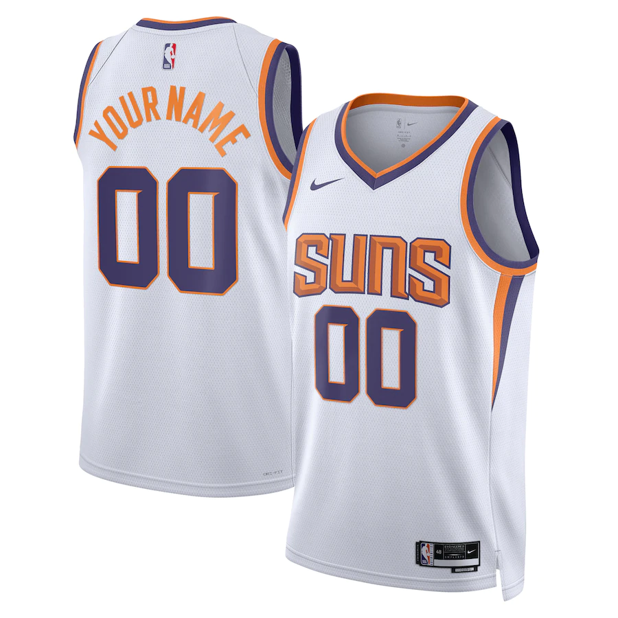 Custom Phoenix Suns White 2022-23 Swingman Jersey - Association Edition