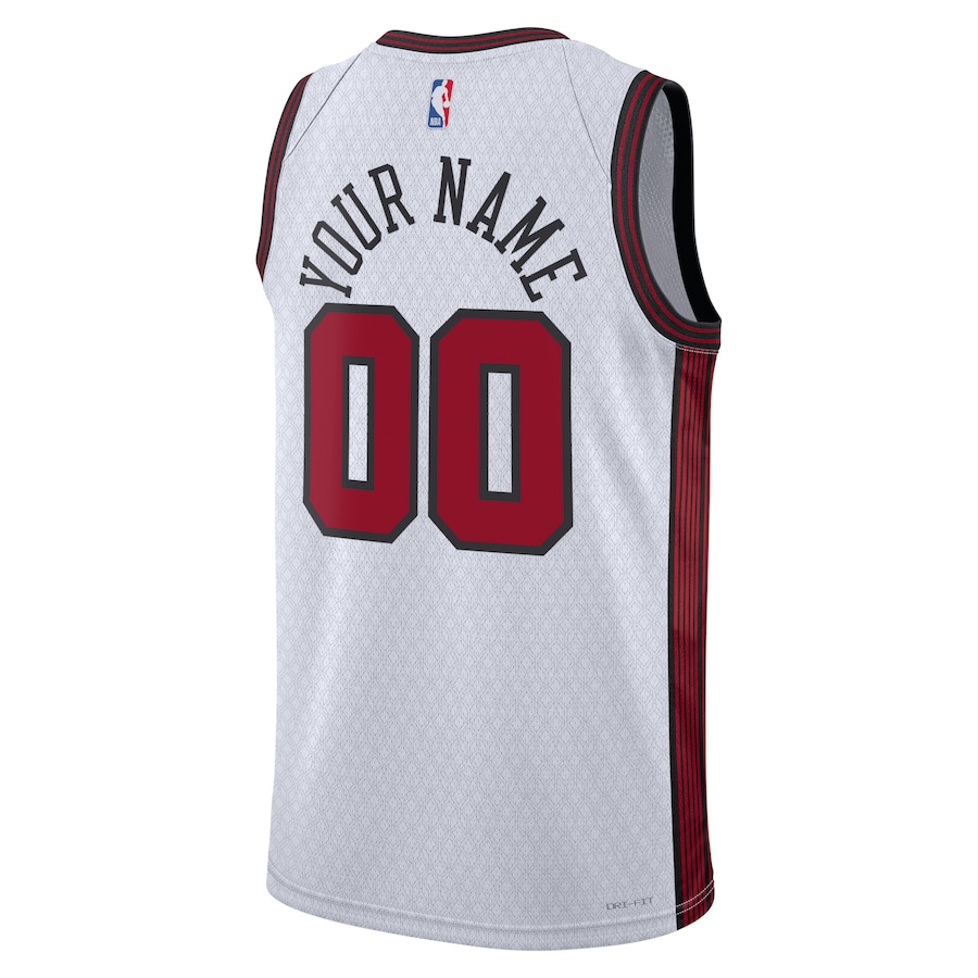 Custom Men's Chicago Bulls White 2022-23 Swingman Jersey