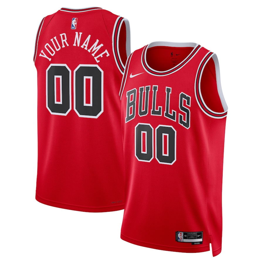 Custom Chicago Bulls Red 2022-23 Swingman Jersey - Icon Edition