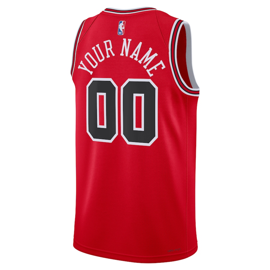 Custom Chicago Bulls Red 2022-23 Swingman Jersey - Icon Edition