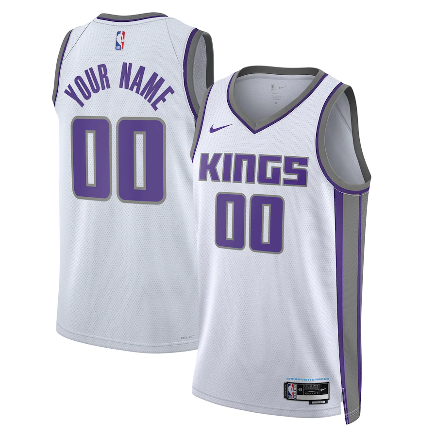 Custom Sacramento Kings White 202223 Swingman Jersey - Association Edition
