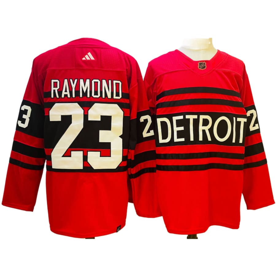 Men's Detroit Red Wings Lucas Raymond Red Premier Authentic Player Jersey