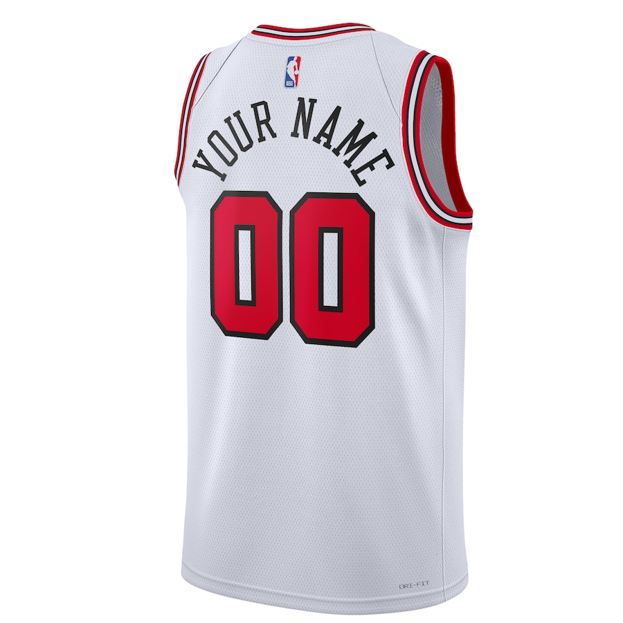 Custom Chicago Bulls White 2022-23 Swingman Jersey - Association Edition