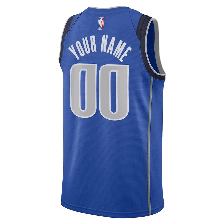 Custom Dallas Mavericks Royal 2022-23 Swingman Jersey - Icon Edition