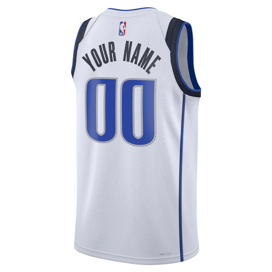 Custom Dallas Mavericks White 2022-23 Swingman Jersey - Association Edition
