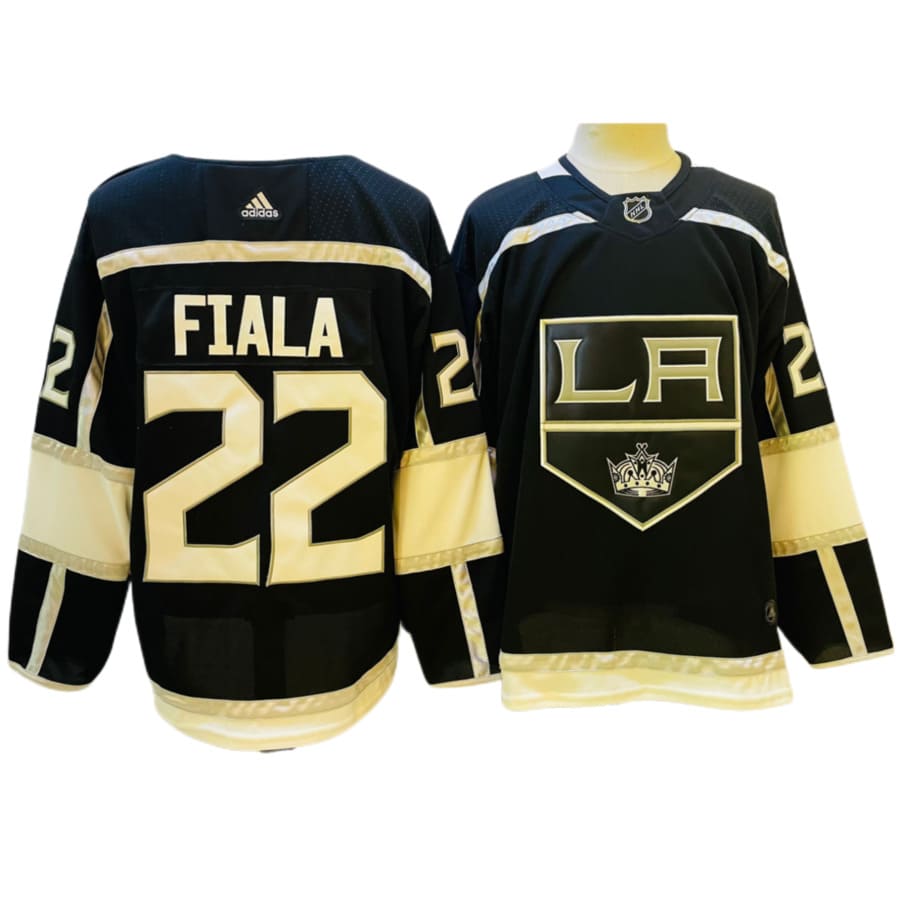 Men's Los Angeles Kings Kevin Fiala adidas Black Home Authentic Player Jersey