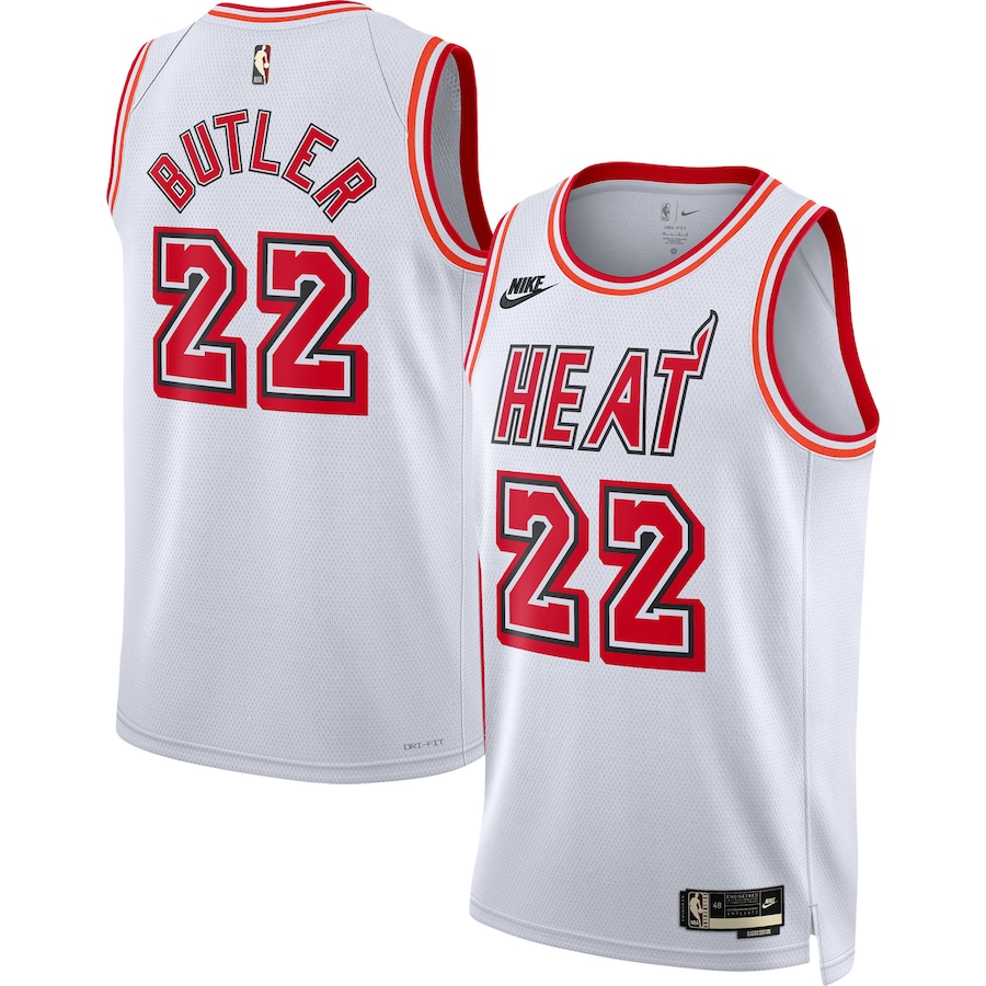 Men's Miami Heat Jimmy Butler White 2022-23 Swingman Jersey - Classic Edition