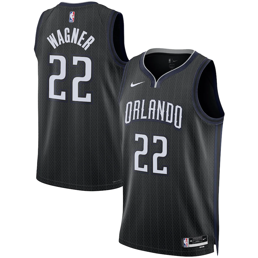 Men's Orlando Magic Franz Wagner Black 2022-23 Swingman Jersey - City Edition