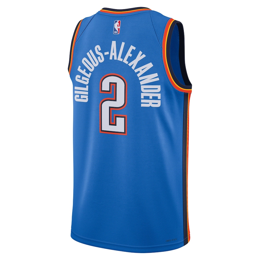 Men's Oklahoma City Thunder Shai Gilgeous-Alexander Blue 2022-23 Swingman Jersey - Icon Edition