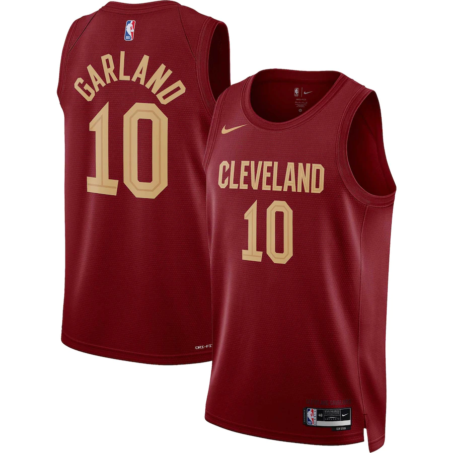Men's Cleveland Cavaliers Darius Garland Wine 2022-23 Swingman Jersey - Icon Edition