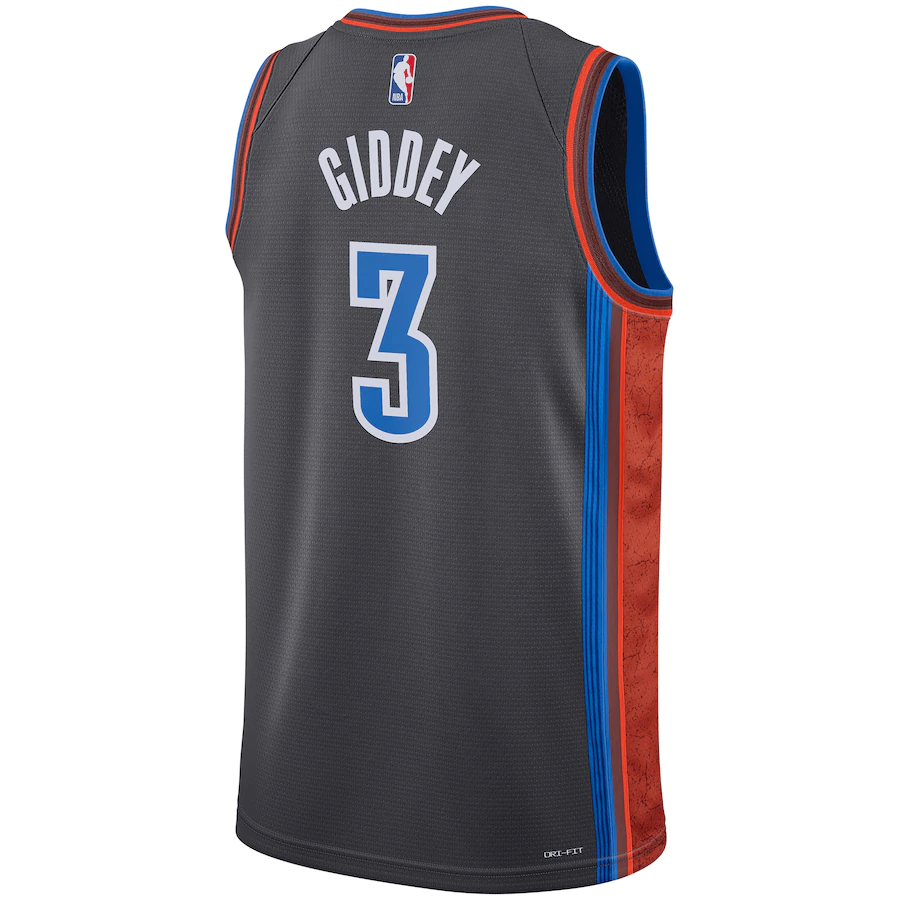 Men's Oklahoma City Thunder Josh Giddey Gray 2022-23 Swingman Jersey - City Edition